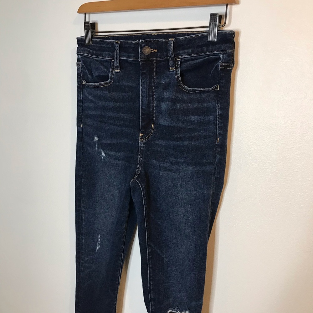 SOLDAmerican Eagle Highest Rise Jegging Distressed - Picture 2 of 9